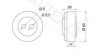 VW 059260523A Tensioner Pulley, v-ribbed belt